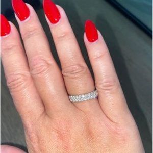 14K White Gold Diamond Ring